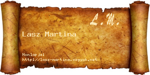 Lasz Martina névjegykártya